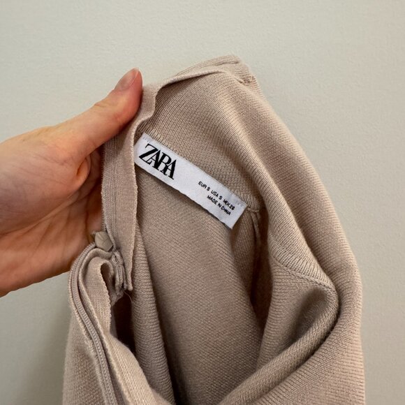 Zara High Neck Knit Mini Dress - Picture 7 of 7